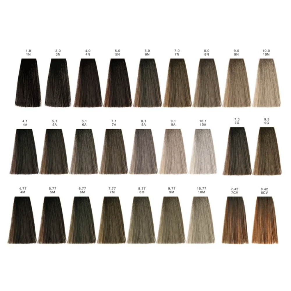 Earth Color - Ammonia-Free Coloring System Color Chart Swatch Book (69 Nuances)