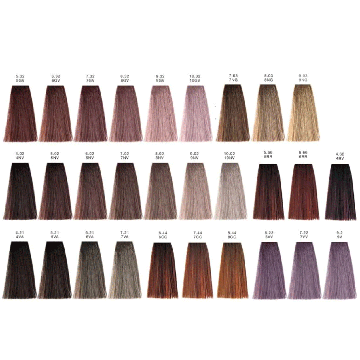 Earth Color -	Ammonia-Free Coloring System Color Chart Swatch Book (69 Nuances)