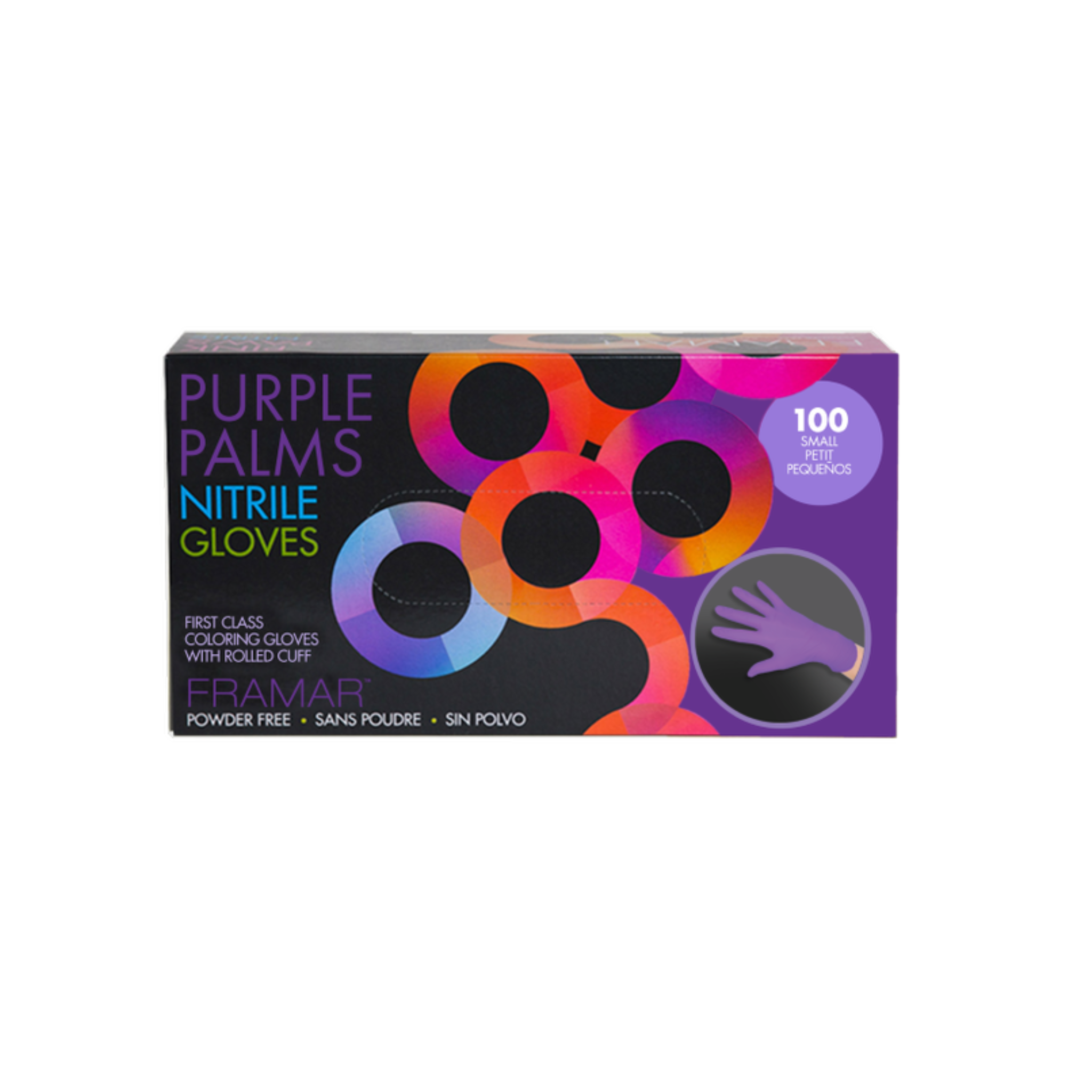 Purple Palms - Nitrile Gloves