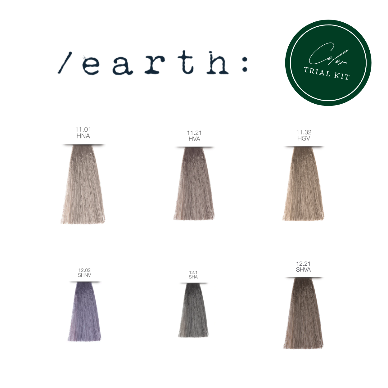 Previa Earth Color High Lift Shades Trial Kit