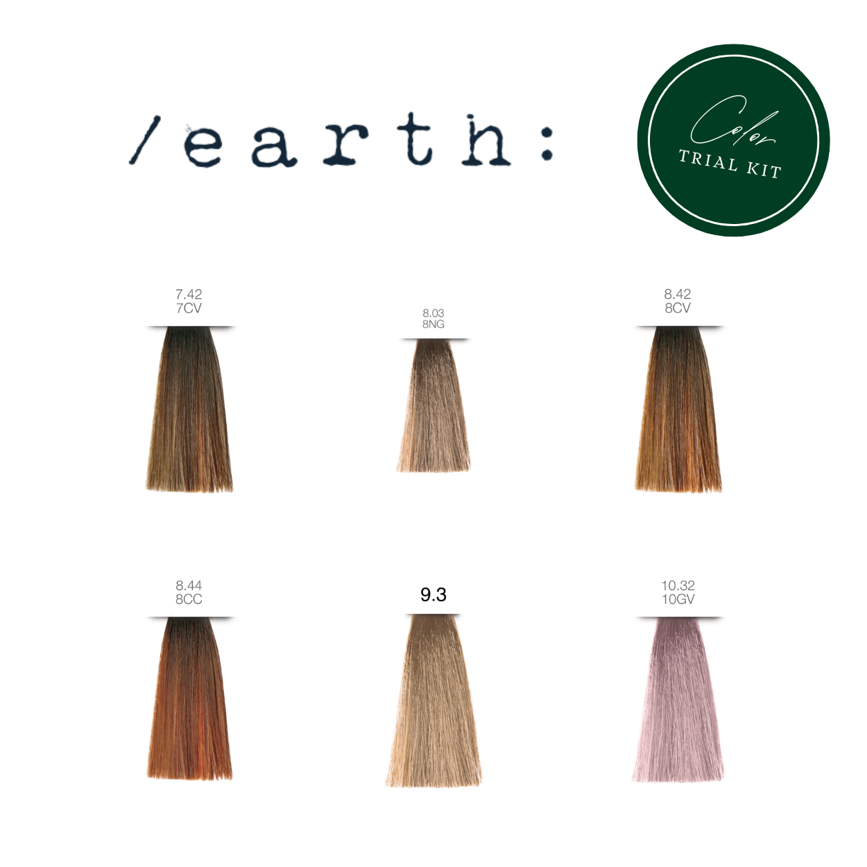 Previa Earth Color Warm Blonde Tones Trial Kit