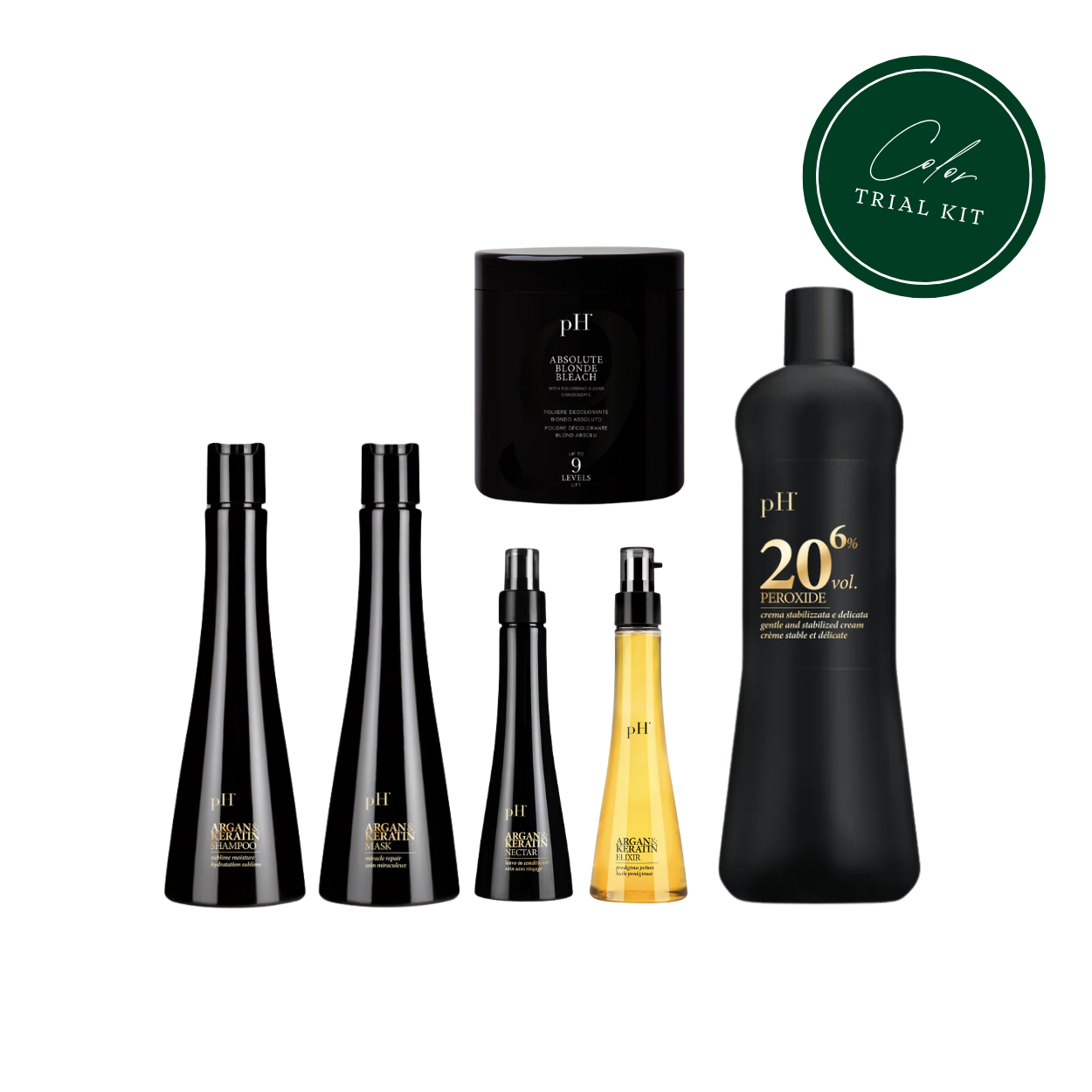 pH Laboratories Argan & Keratin Color Color Essentials Trial Kit