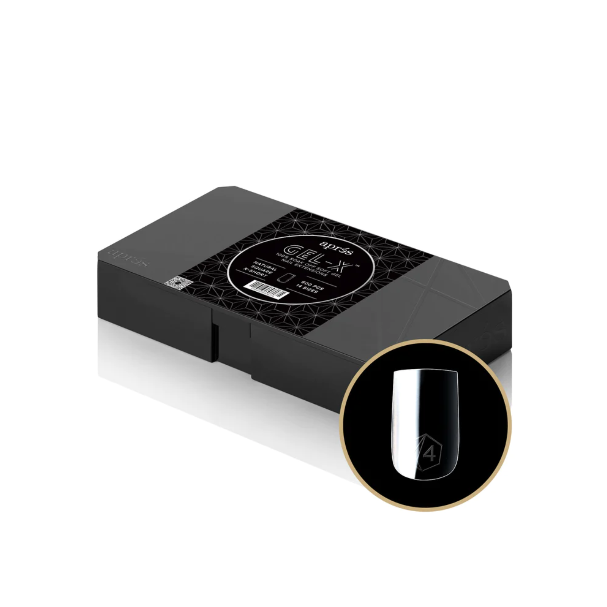 Gel X 2.0 Box of Tips: Natural Square - Extra Short (14 Sizes)