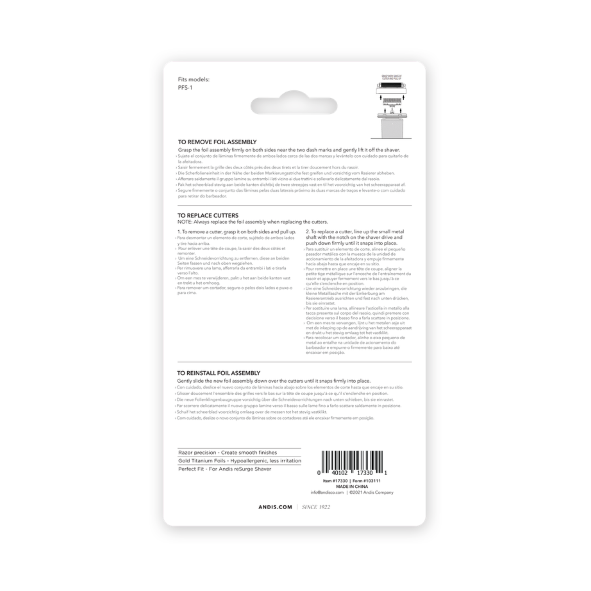 ReSurge - Replacement Foil and Cutters