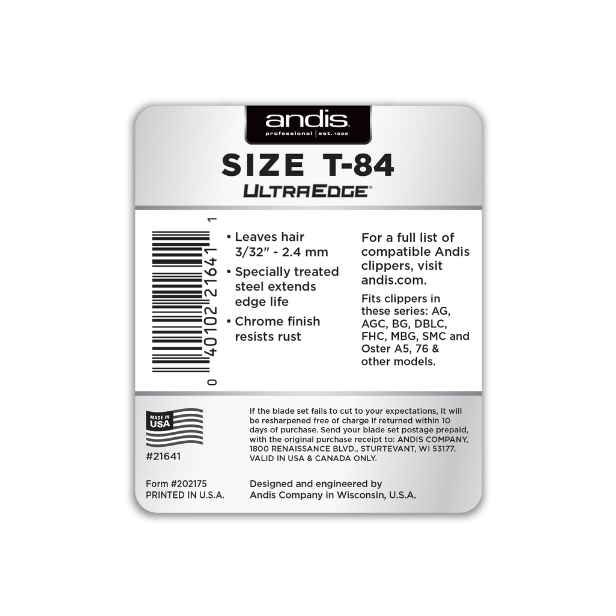 Ultra Edge - Detachable Blade (Size T-84)