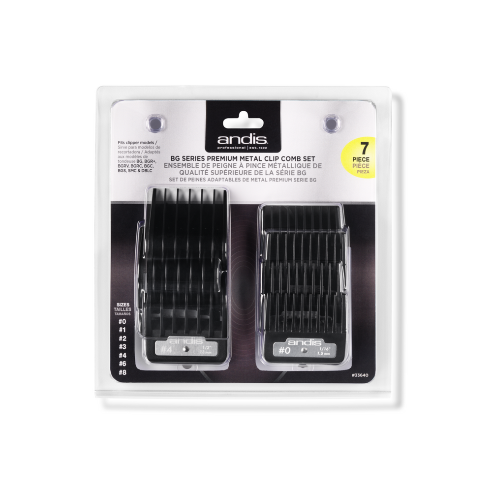 BG Series - Premium Metal Clip Comb Set