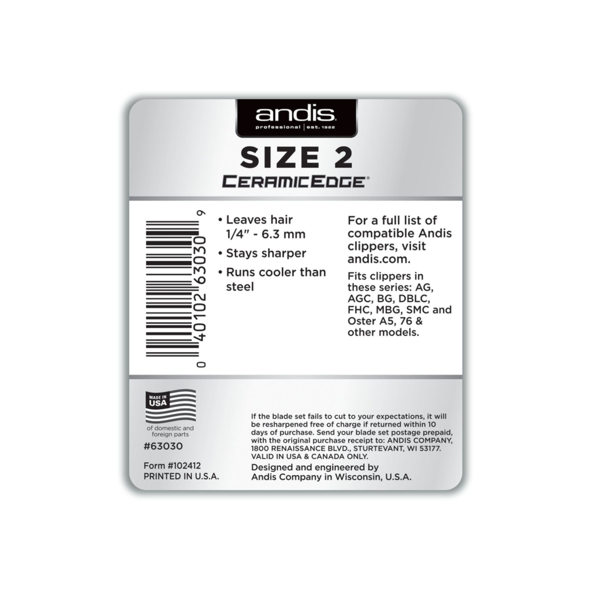 Ceramic Edge - Detachable Blade (Size 2)