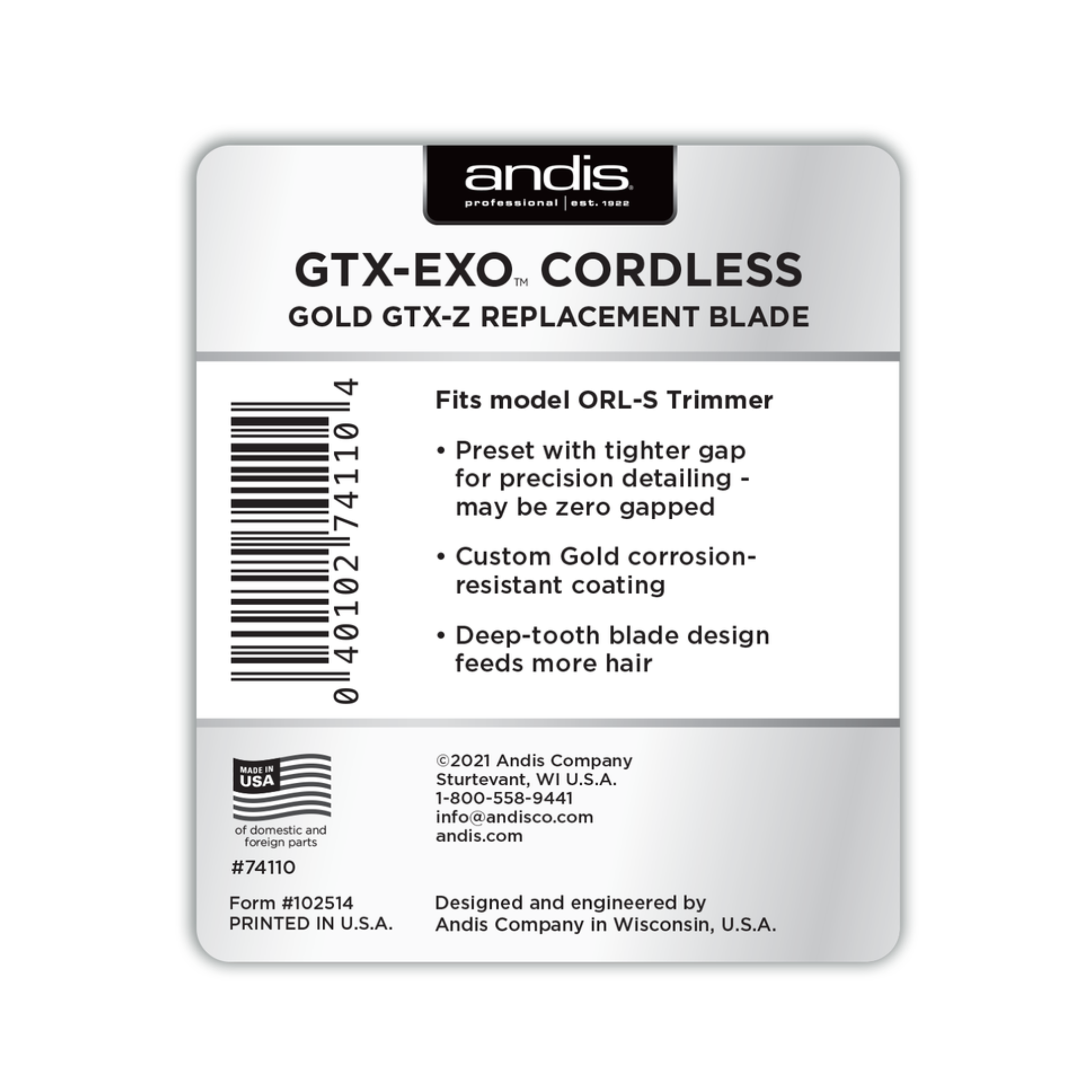 GTX-EXO Cordless Gold - GTX-Z Replacement Blade