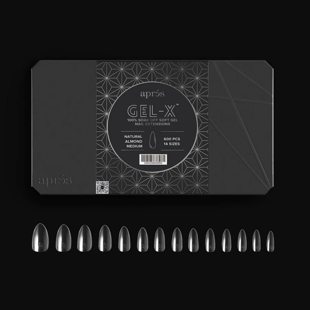 Gel X 2.0 Box of Tips: Natural Almond - Medium (14 Sizes)