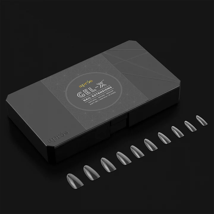 Gel X Box of Tips: Natural Round - Medium (10 Sizes)