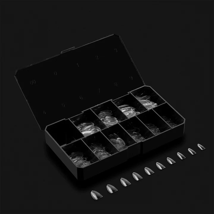 Gel X Box of Tips: Natural Round - Short (10 Sizes)