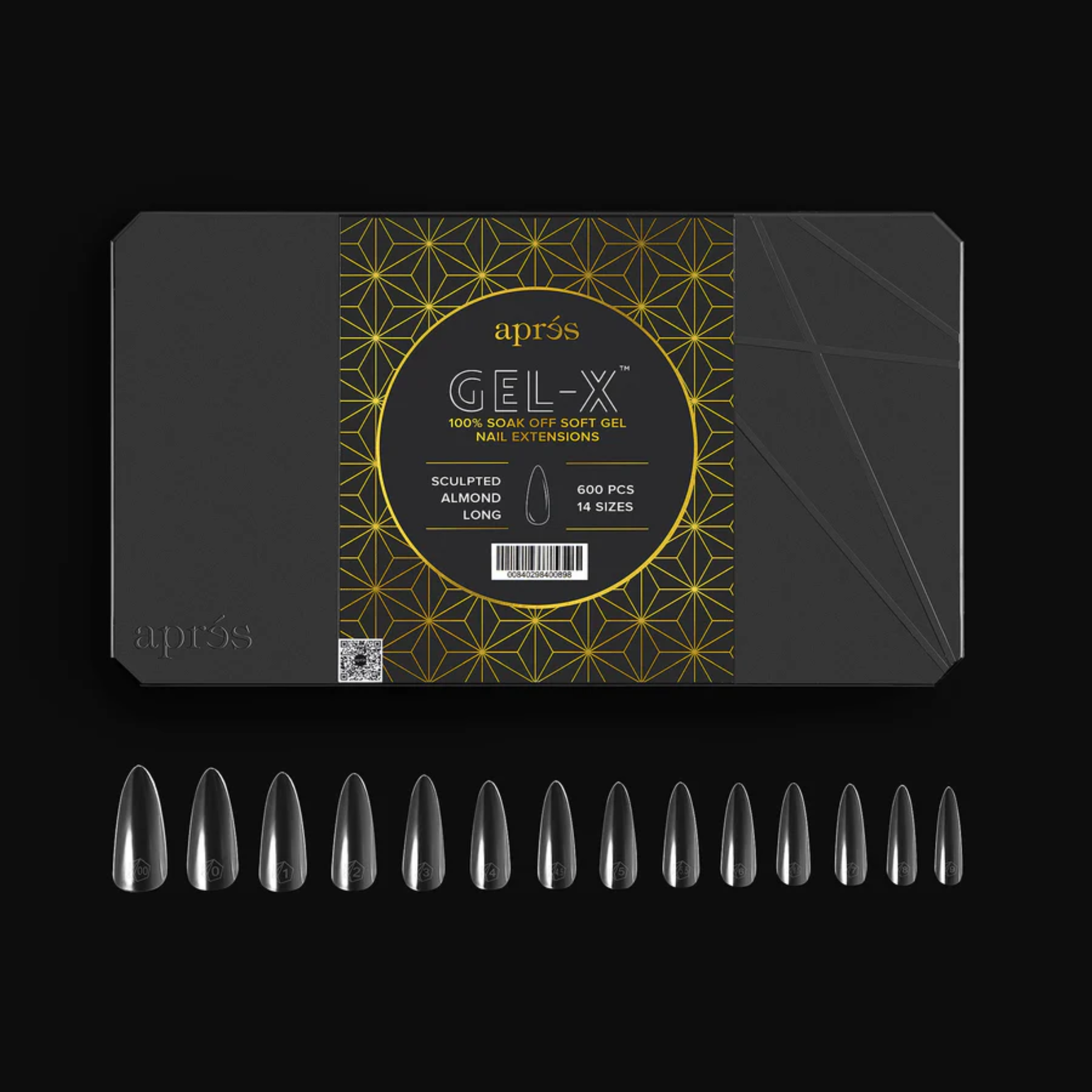 Gel X 2.0 Box of Tips: Sculpted Almond - Long (14 Sizes)