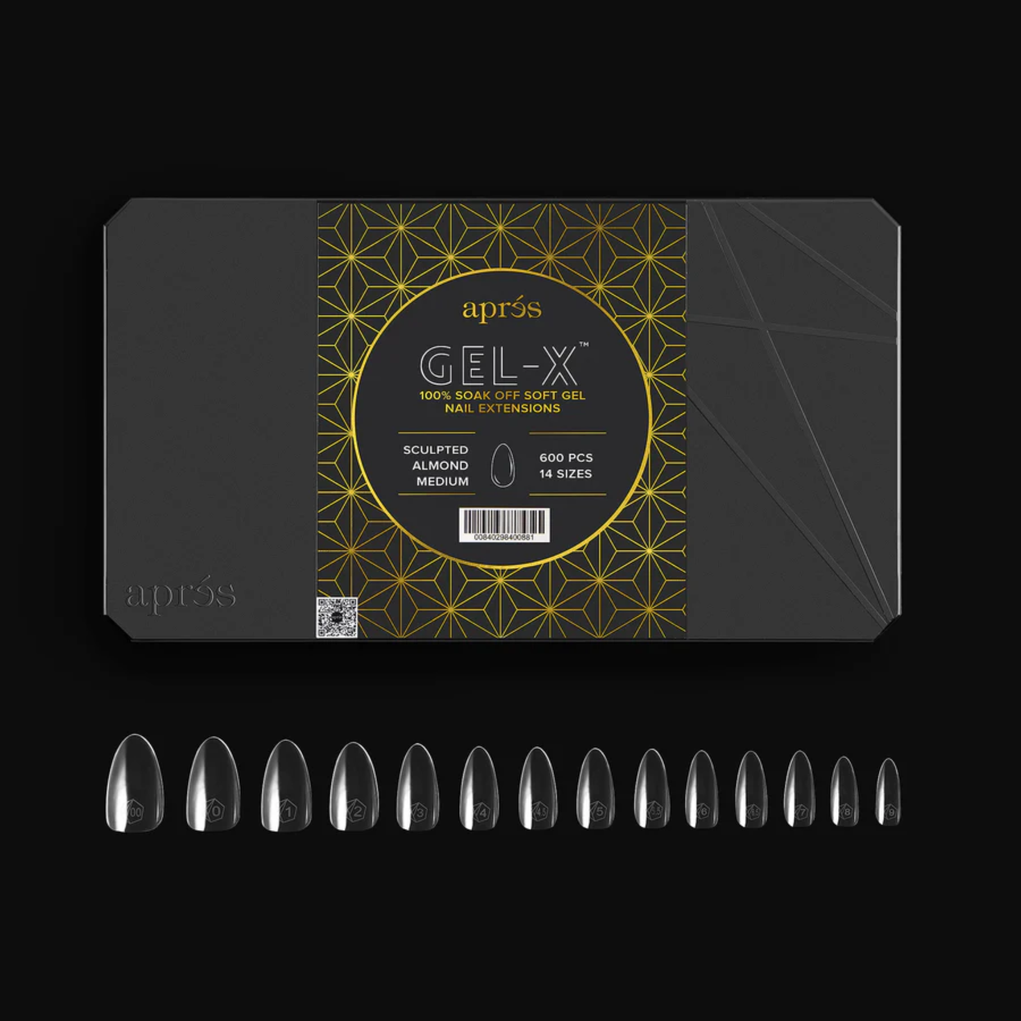 Gel X 2.0 Box of Tips: Sculpted Almond - Medium (14 Sizes)