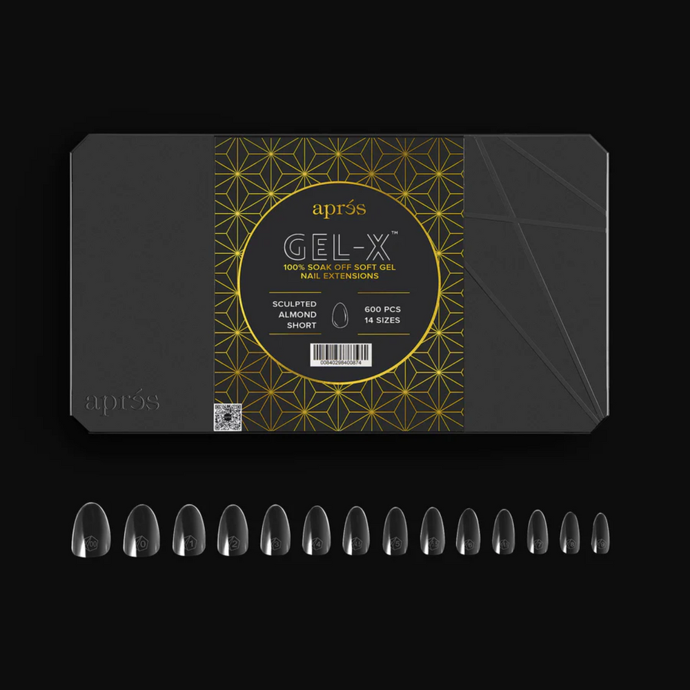 Gel X 2.0 Box of Tips: Sculpted Almond - Short (14 Sizes)