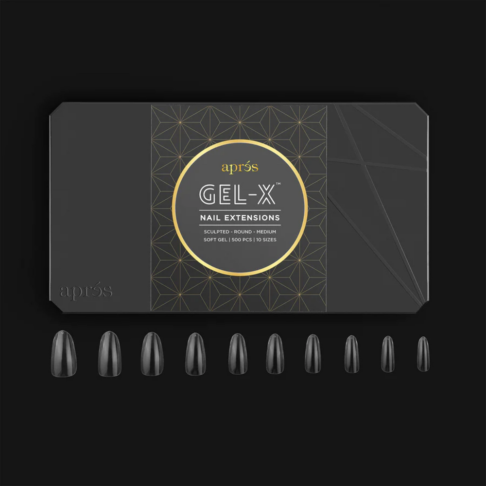 Gel X Box of Tips: Sculpted Round - Medium (500 pcs)