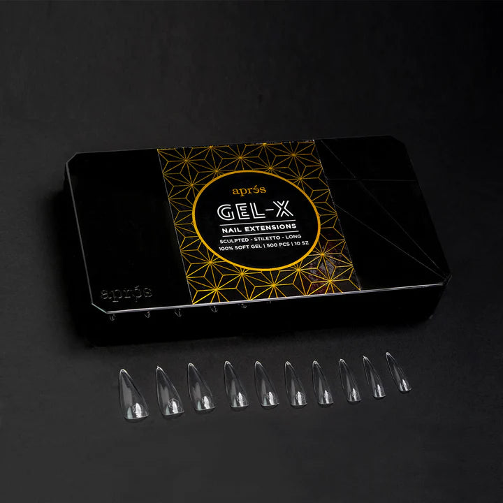 Gel X Box of Tips: Sculpted Stiletto - Long (10 Sizes)
