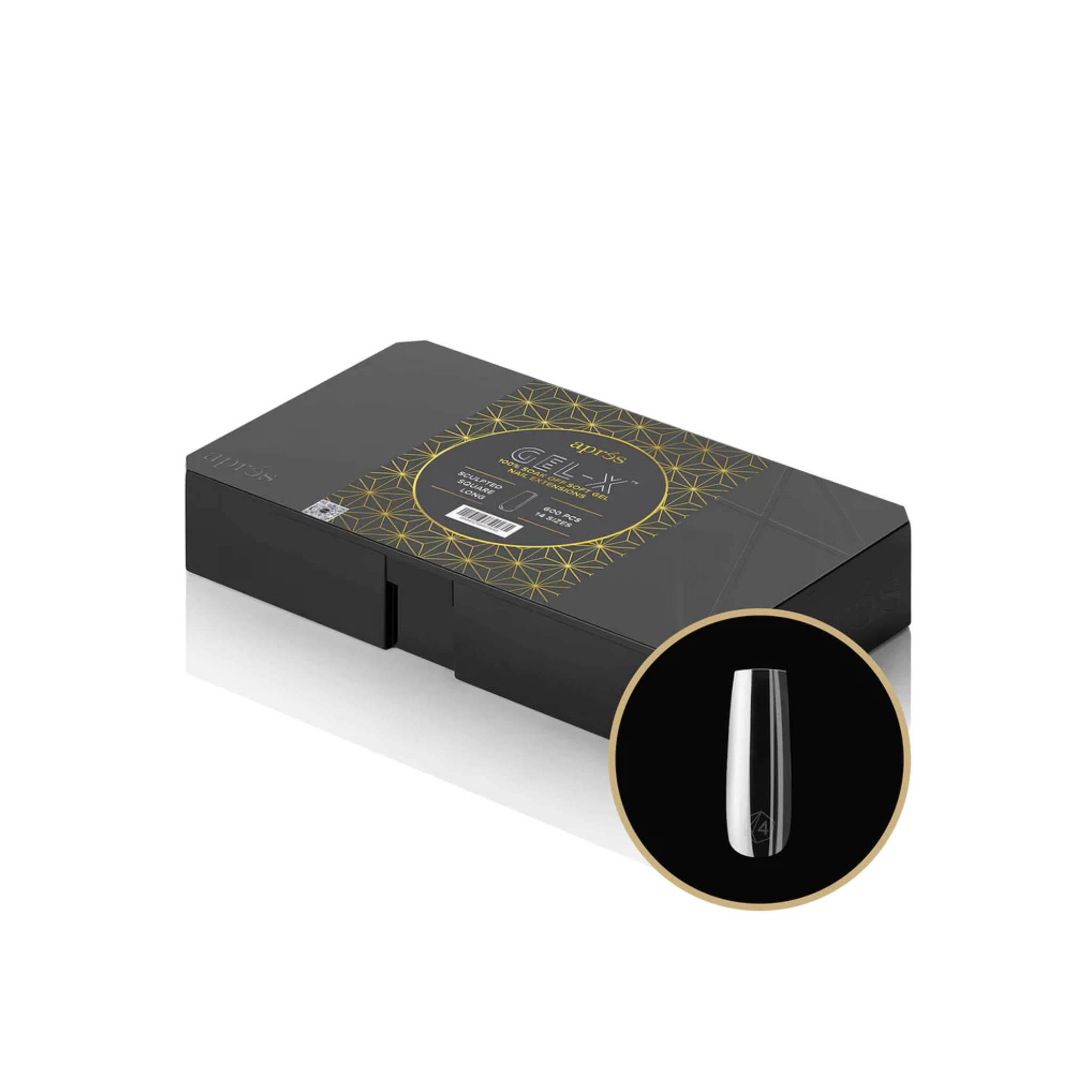 Gel X 2.0 Box of Tips: Sculpted Square - Long (14 Sizes)