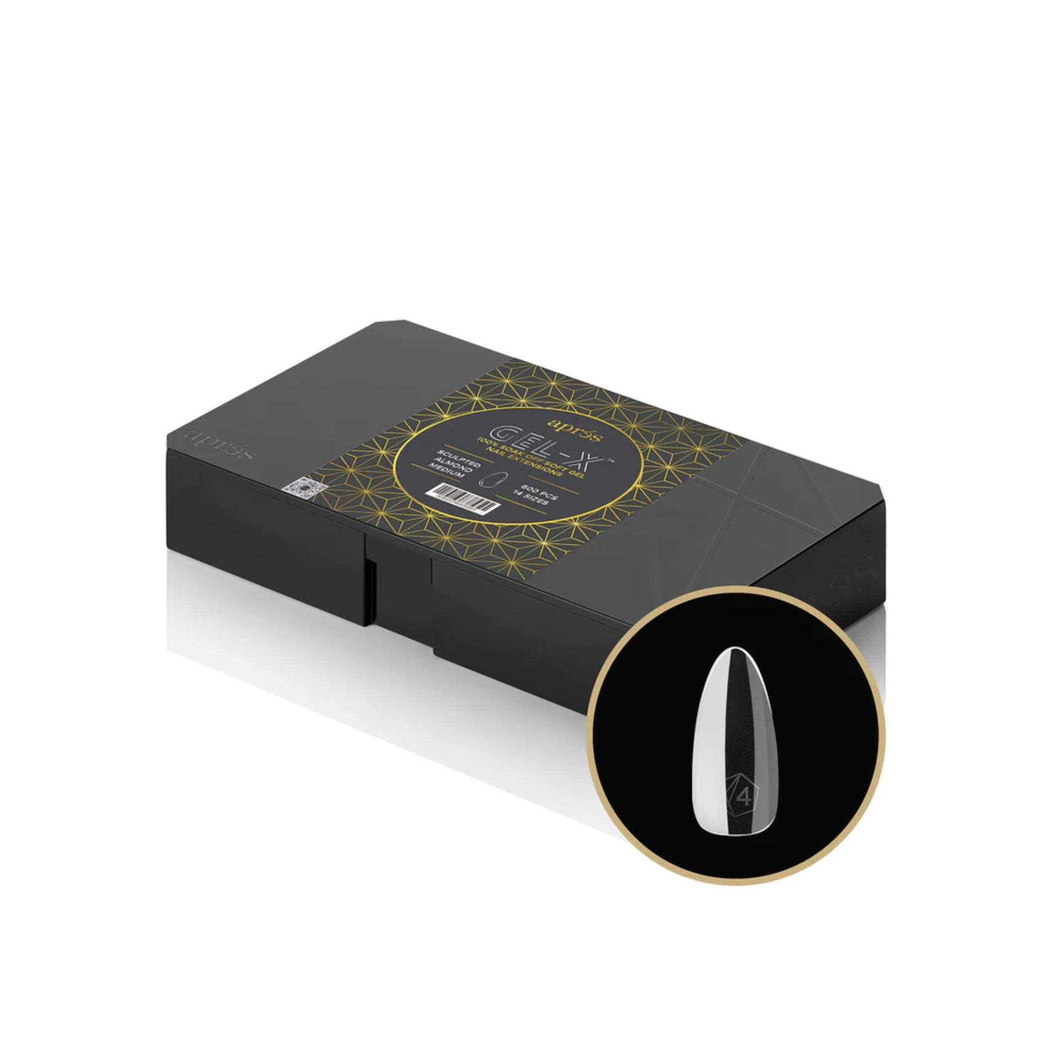 Gel X 2.0 Box of Tips: Sculpted Almond - Medium (14 Sizes)