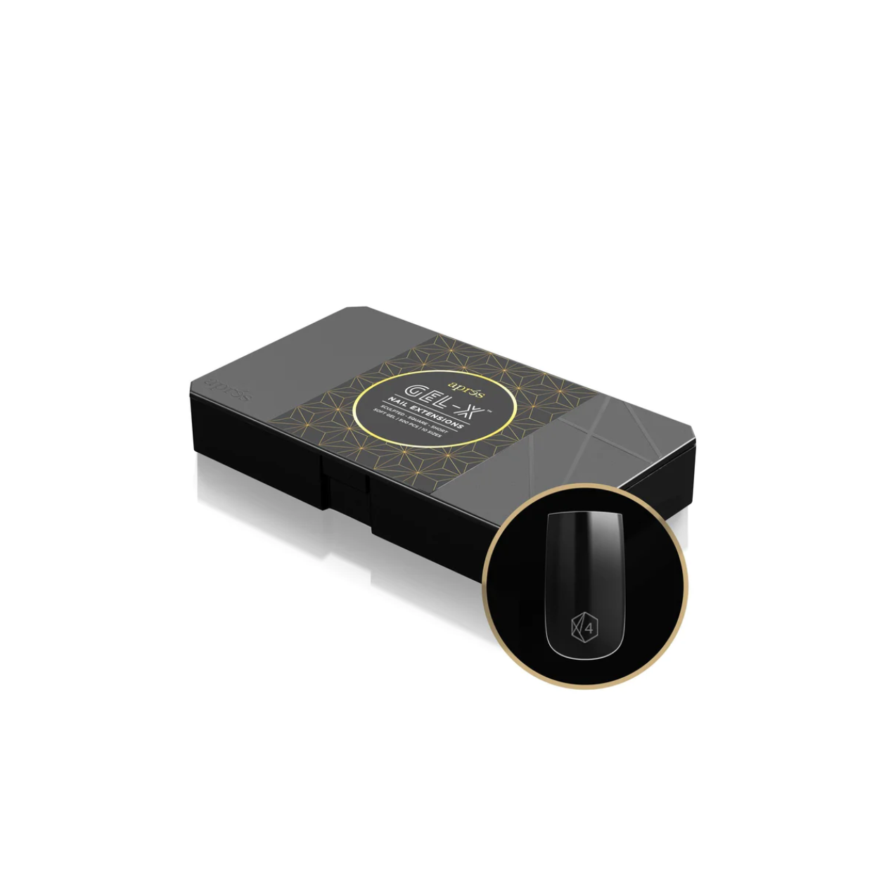 Gel-X Box Of Tips - Sculpted Square Short (10 Sizes)