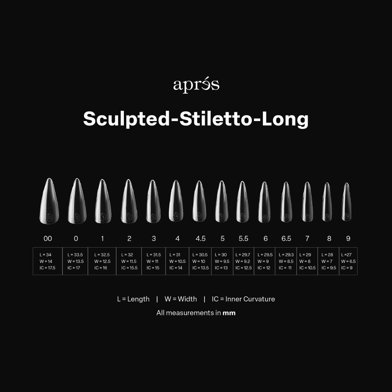 Gel-X 2.0 Sculpted Stiletto Long Box of Tips - Pro (600pcs)