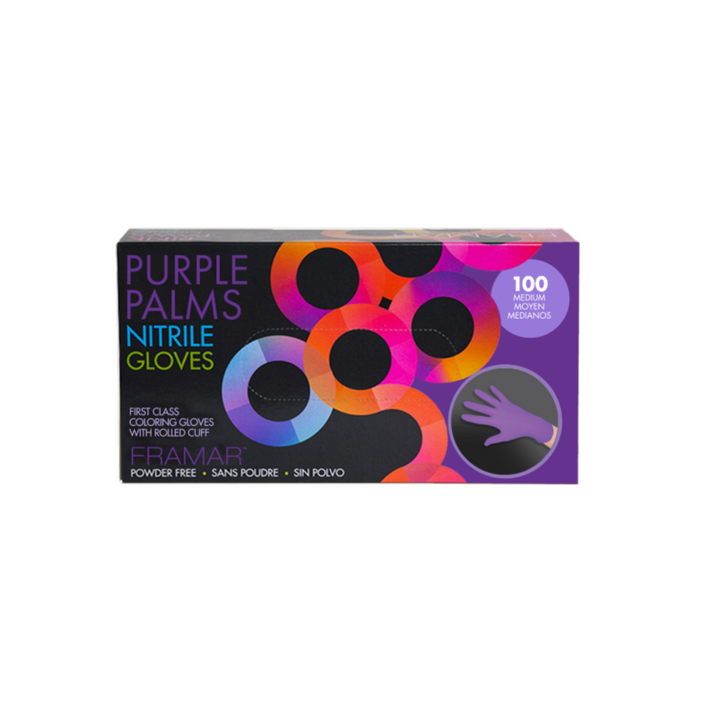 Purple Palms - Nitrile Gloves