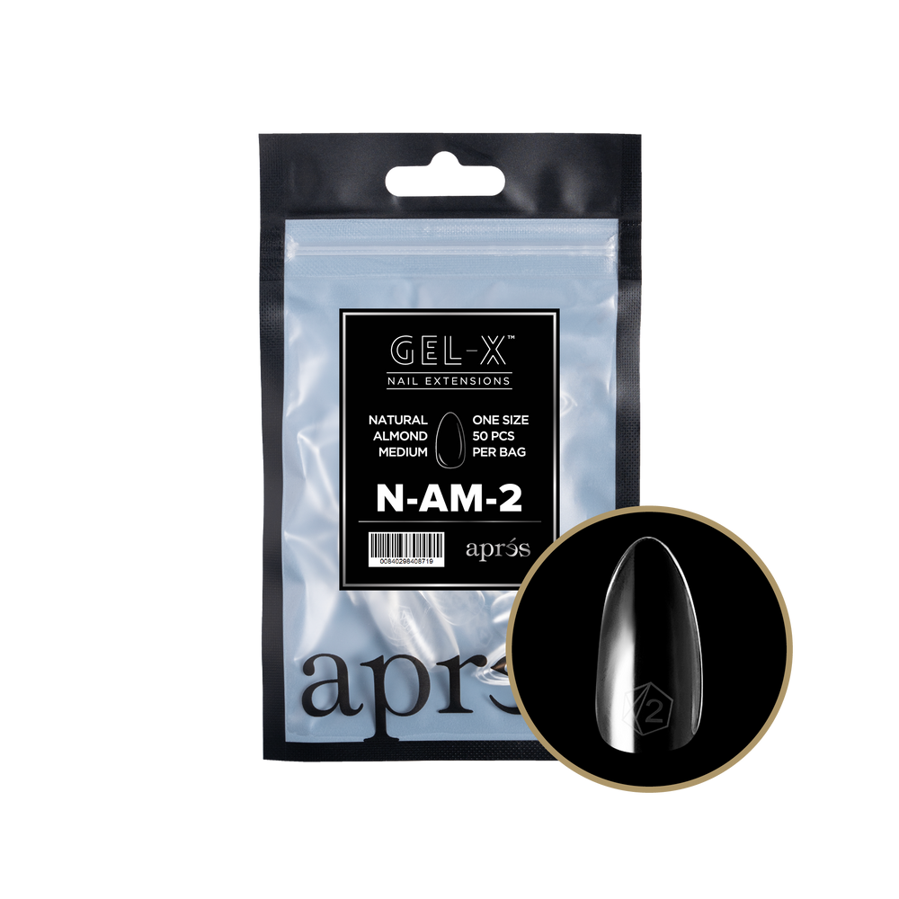 Gel-X 2.0 Natural Almond Medium Refill Bag (Size 2 - 50pcs)