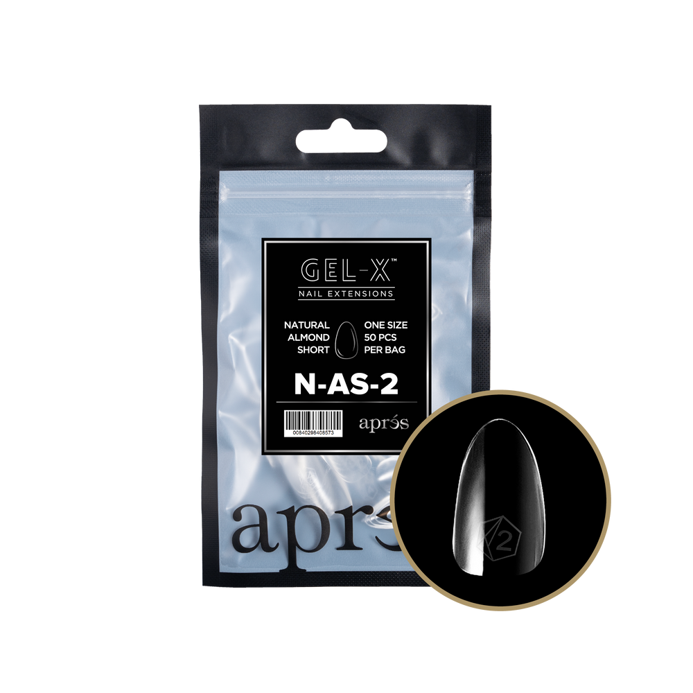 Gel-X 2.0 Natural Almond Short Refill Bag (Size 2 - 50pcs)