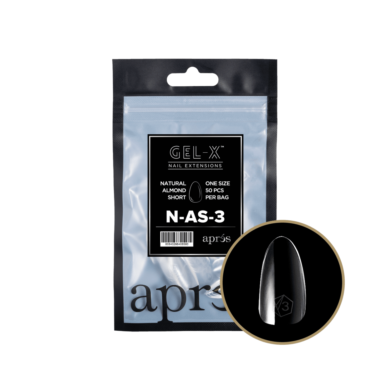 Gel-X 2.0 Natural Almond Short Refill Bag