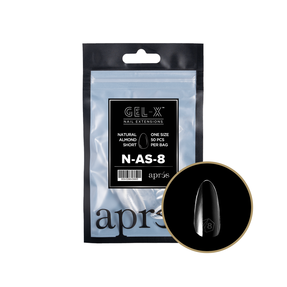 Gel-X 2.0 Natural Almond Short Refill Bag (Size 8 - 50pcs)