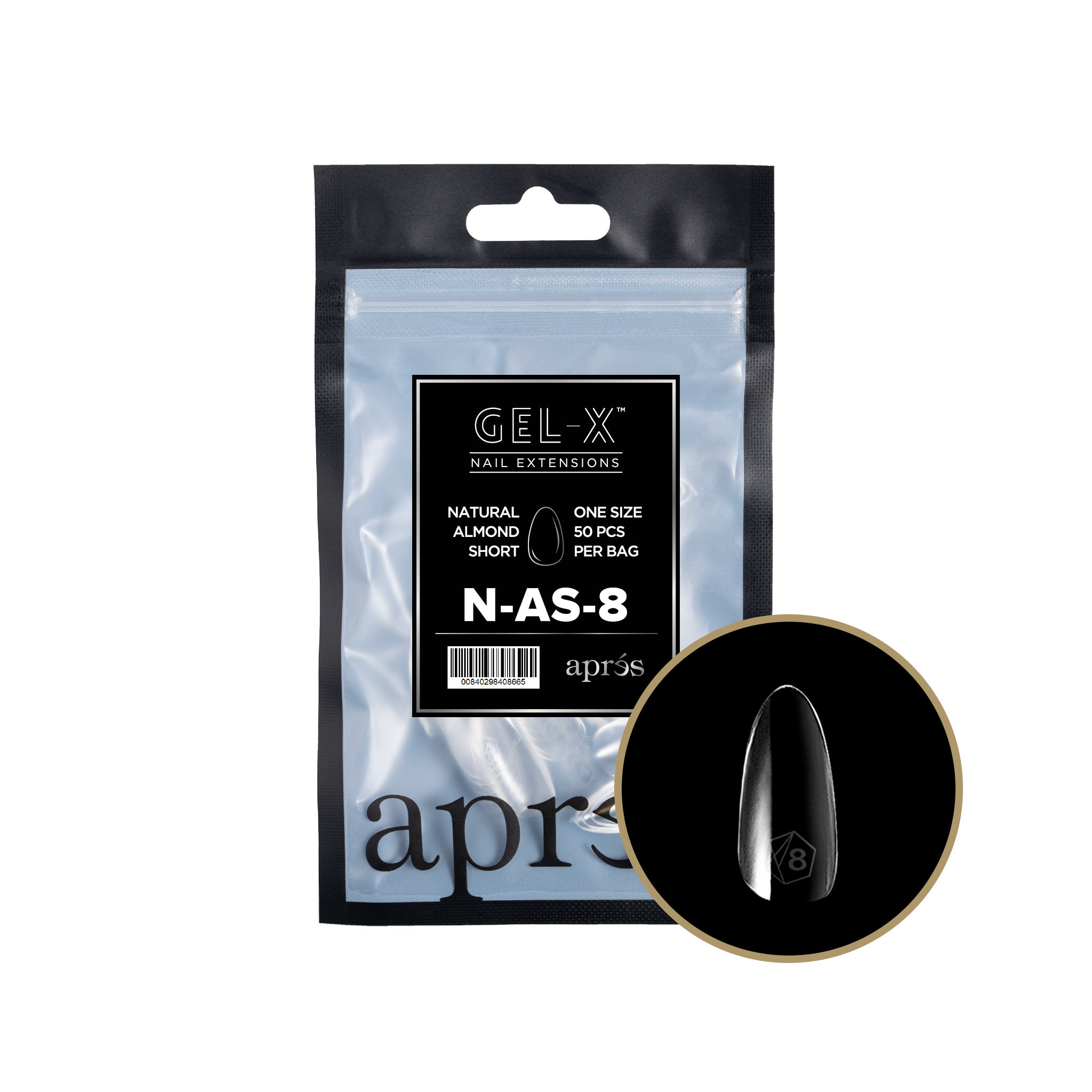 Gel-X 2.0 Natural Almond Short Refill Bag