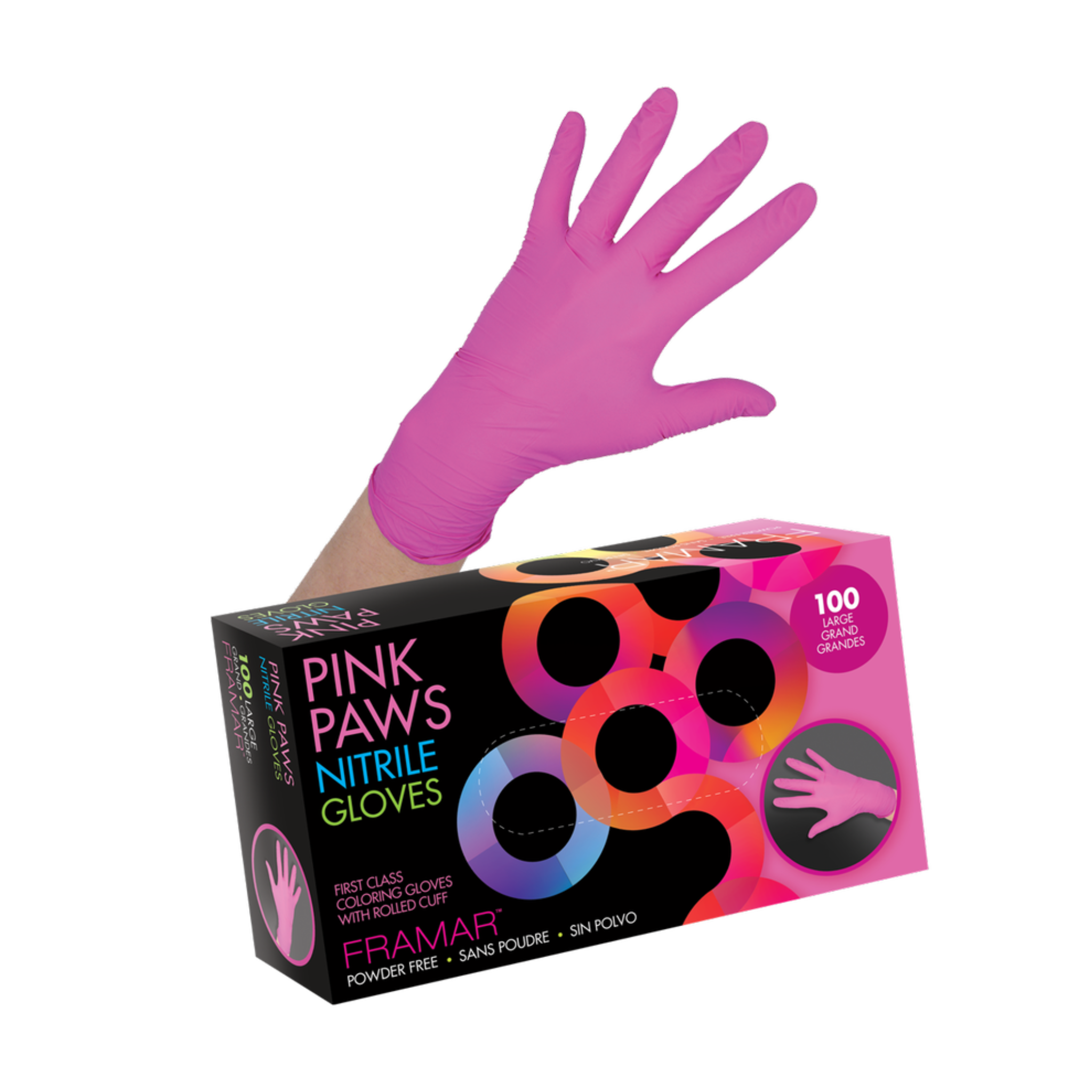 Pink Paws - Nitrile Gloves