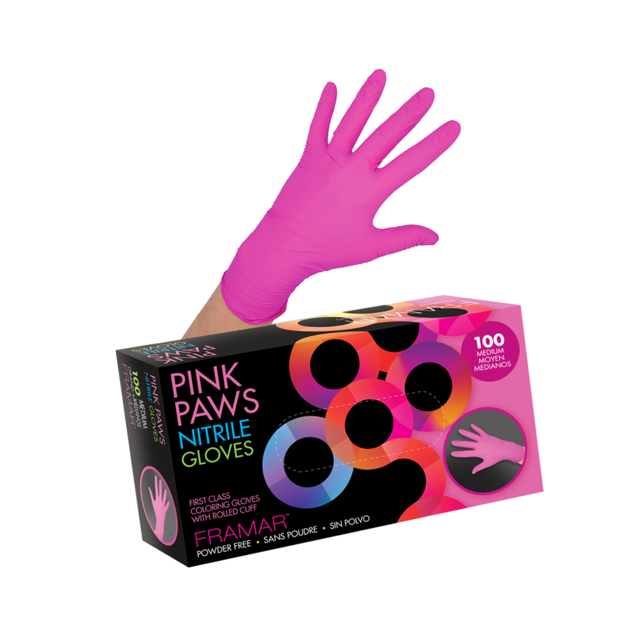 Pink Paws - Nitrile Gloves