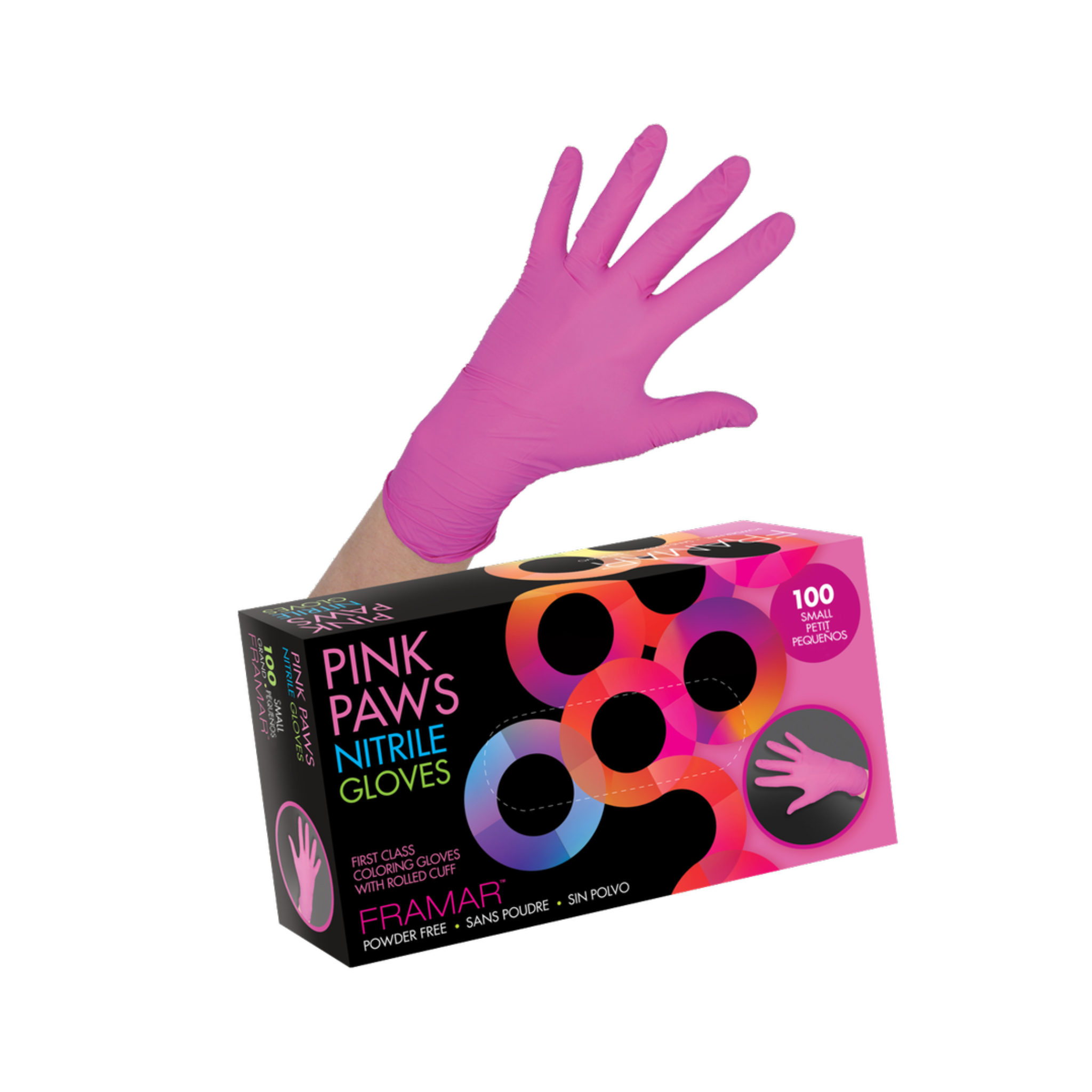 Pink Paws - Nitrile Gloves