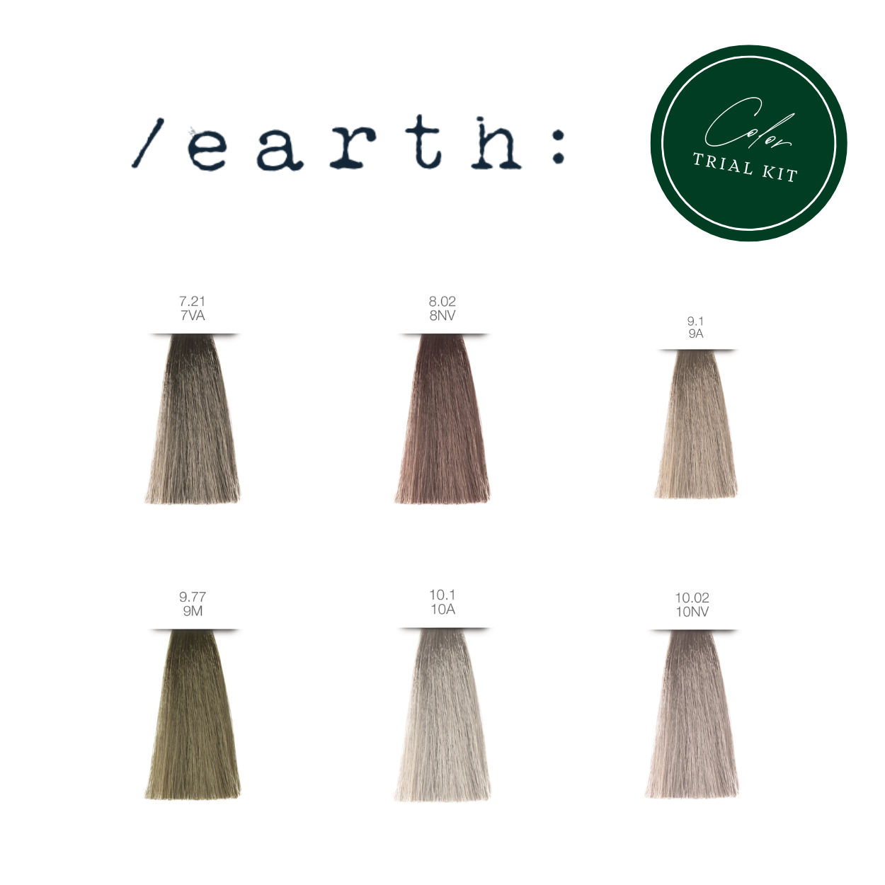Previa Earth Color Cool Blonde Tones Trial Kit