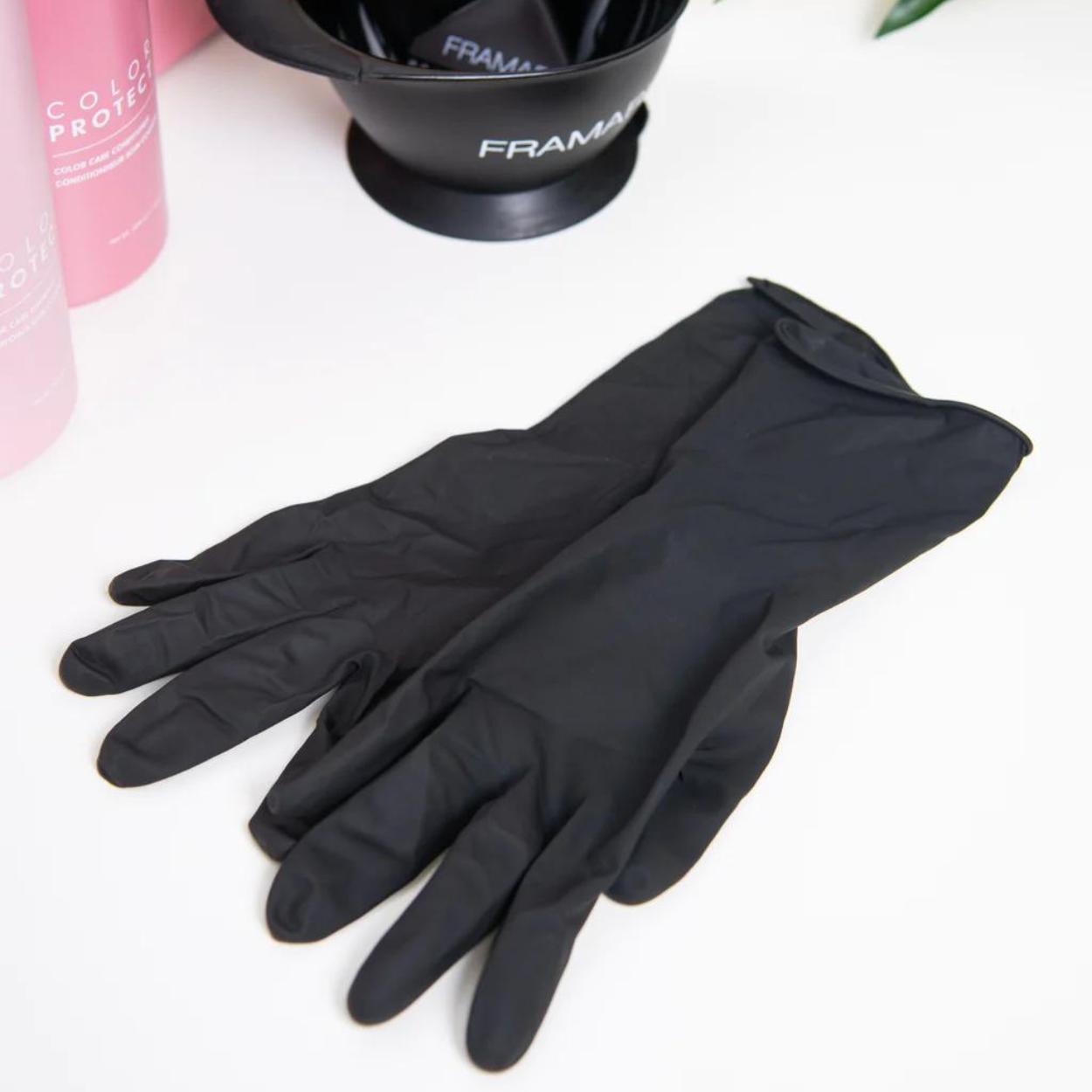 Reusable Black Latex Gloves