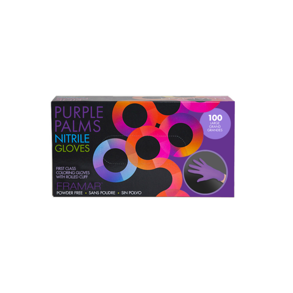 Purple Palms - Nitrile Gloves