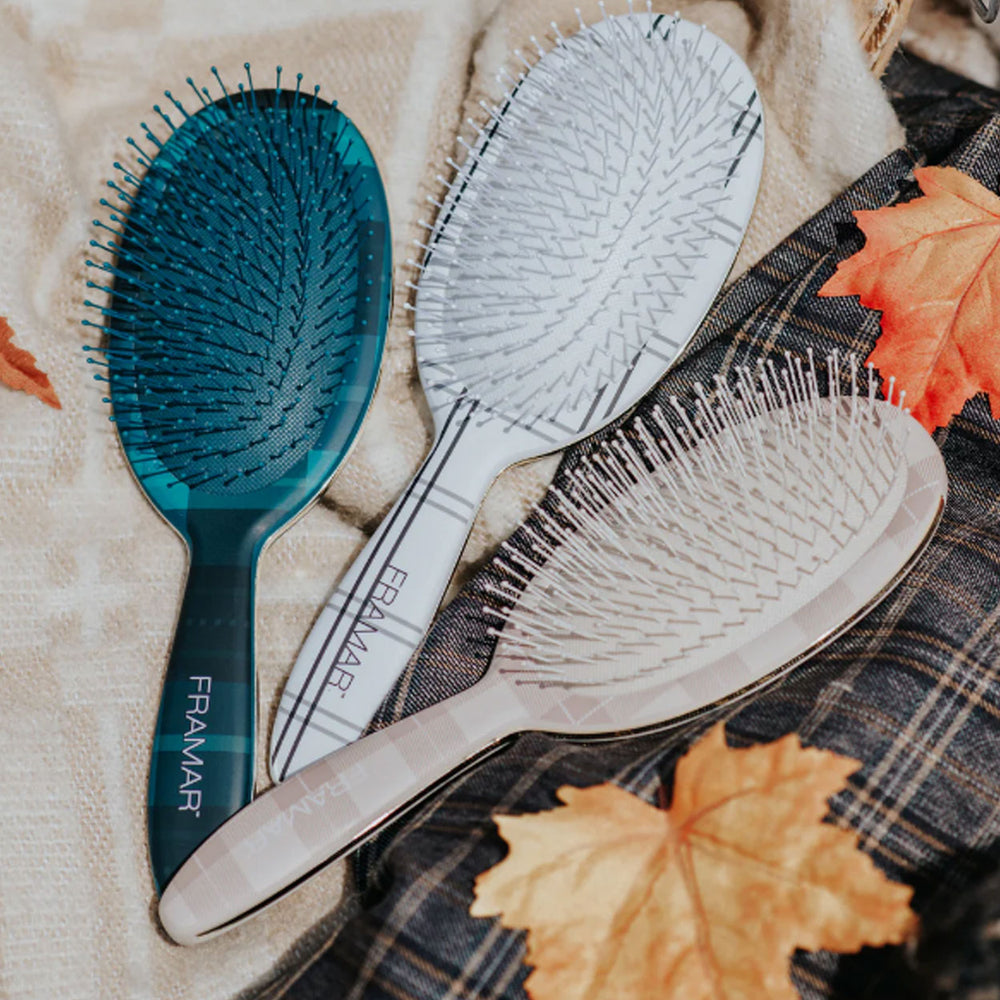 Plaid Hair Day - 9pc Detangle Brush Display