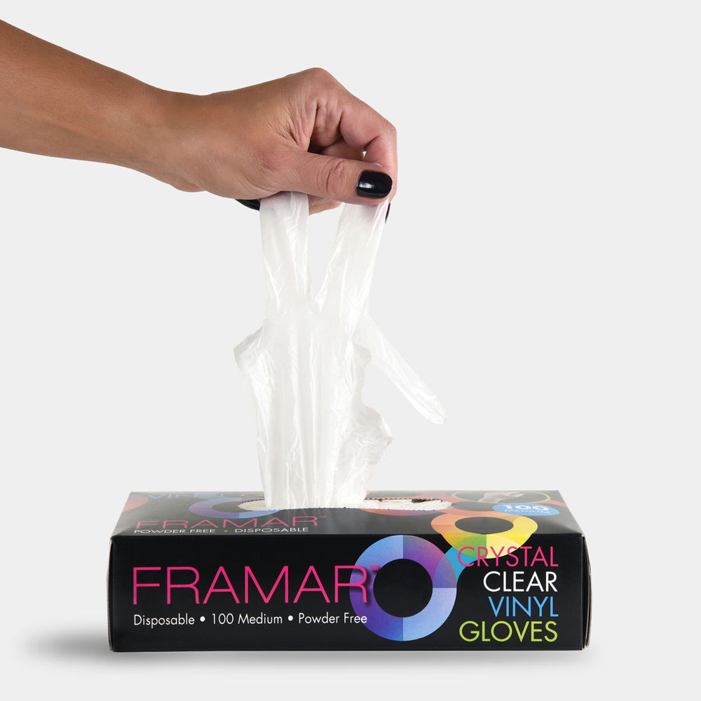 Crystal Clear Vinyl Gloves