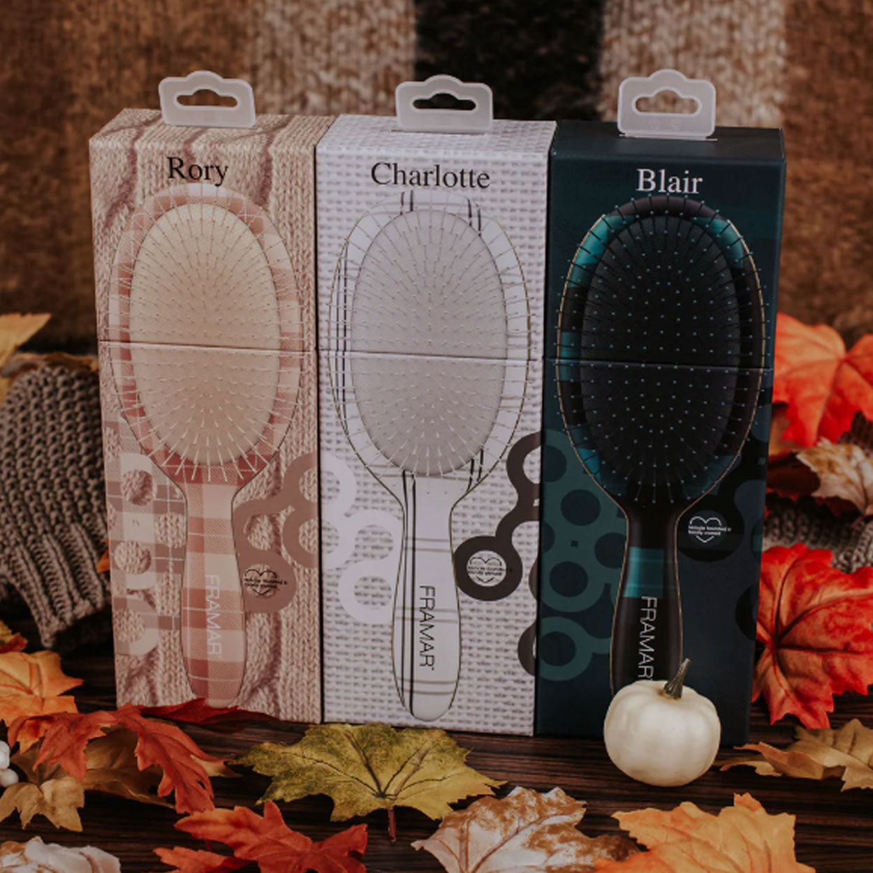 Plaid Hair Day - 9pc Detangle Brush Display