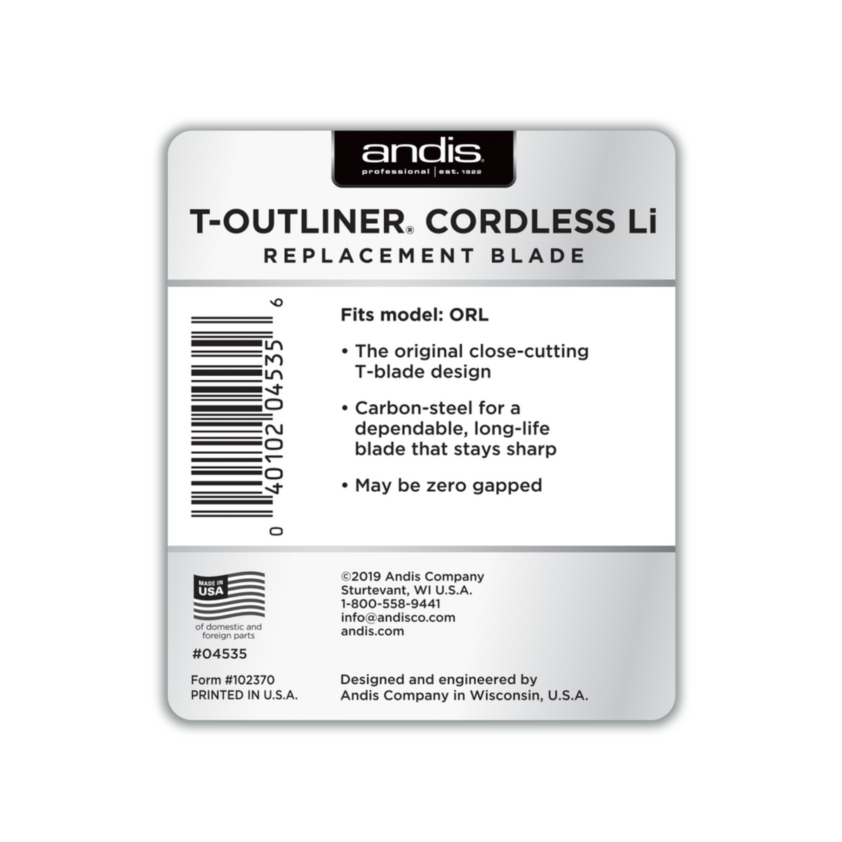 Replacement T T Outliner LI - Replacement T Blade (Carbon Steel) – Sayn Beauty Pro