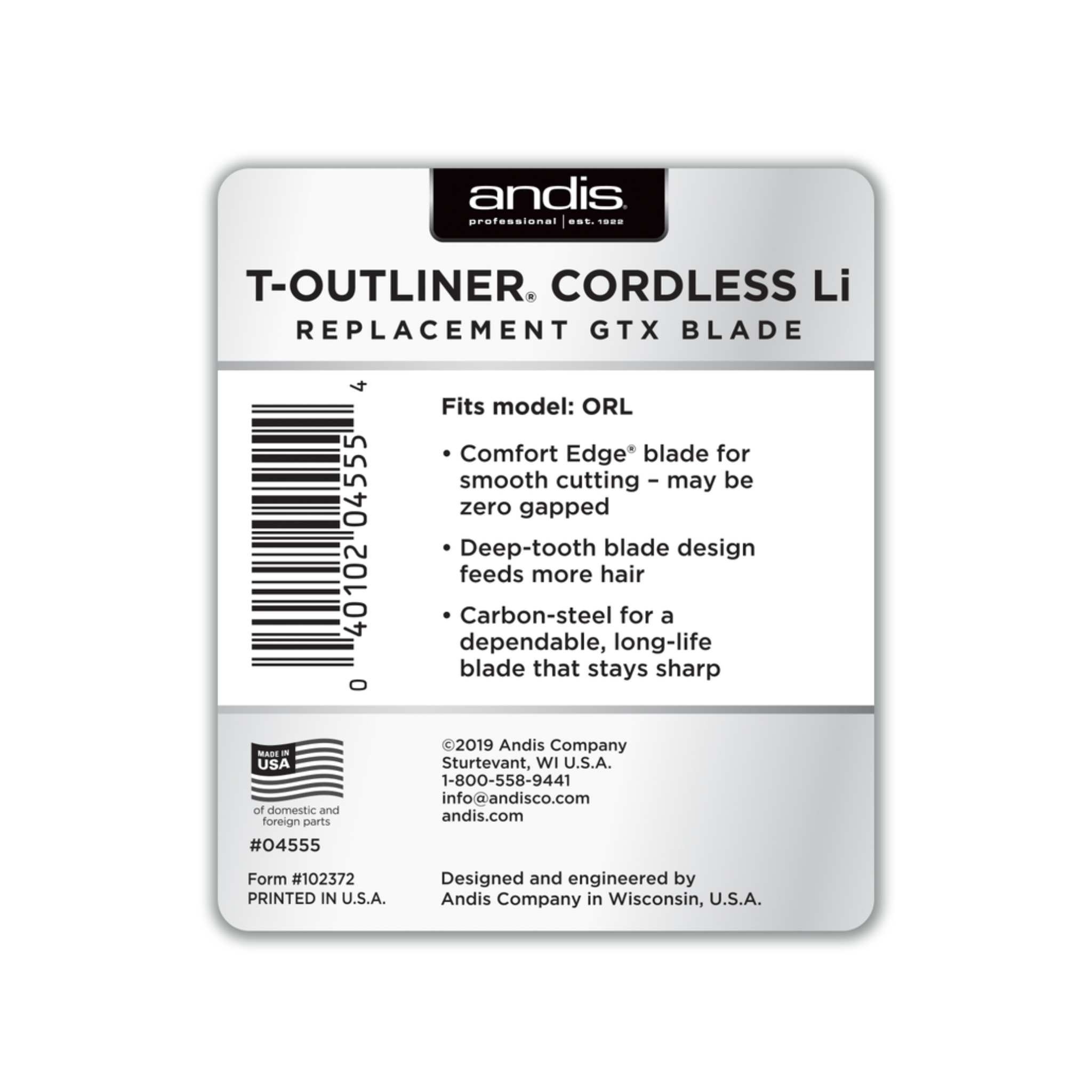 T Outliner LI - Replacement Deep Tooth GTX Blade (Carbon Steel)