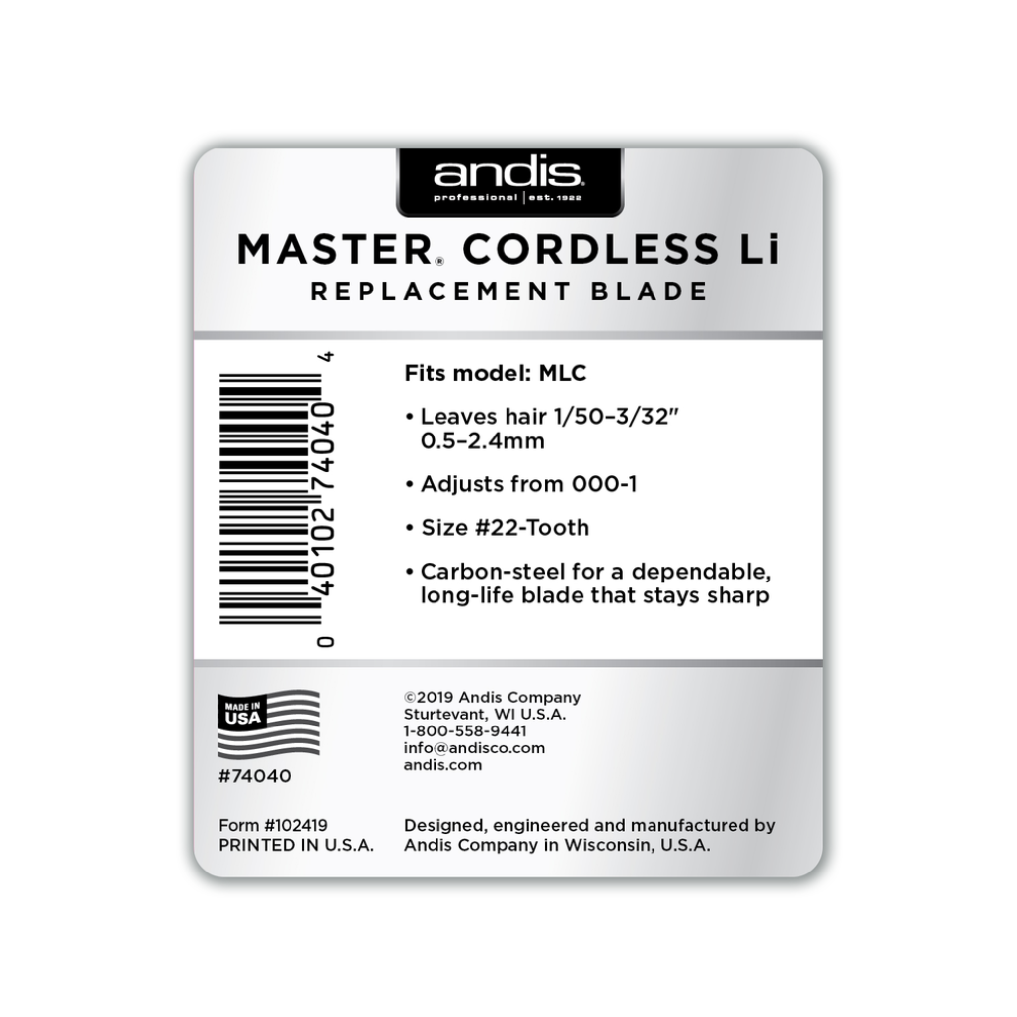 Master Cordless - Replacement Blade (Size 000-1)