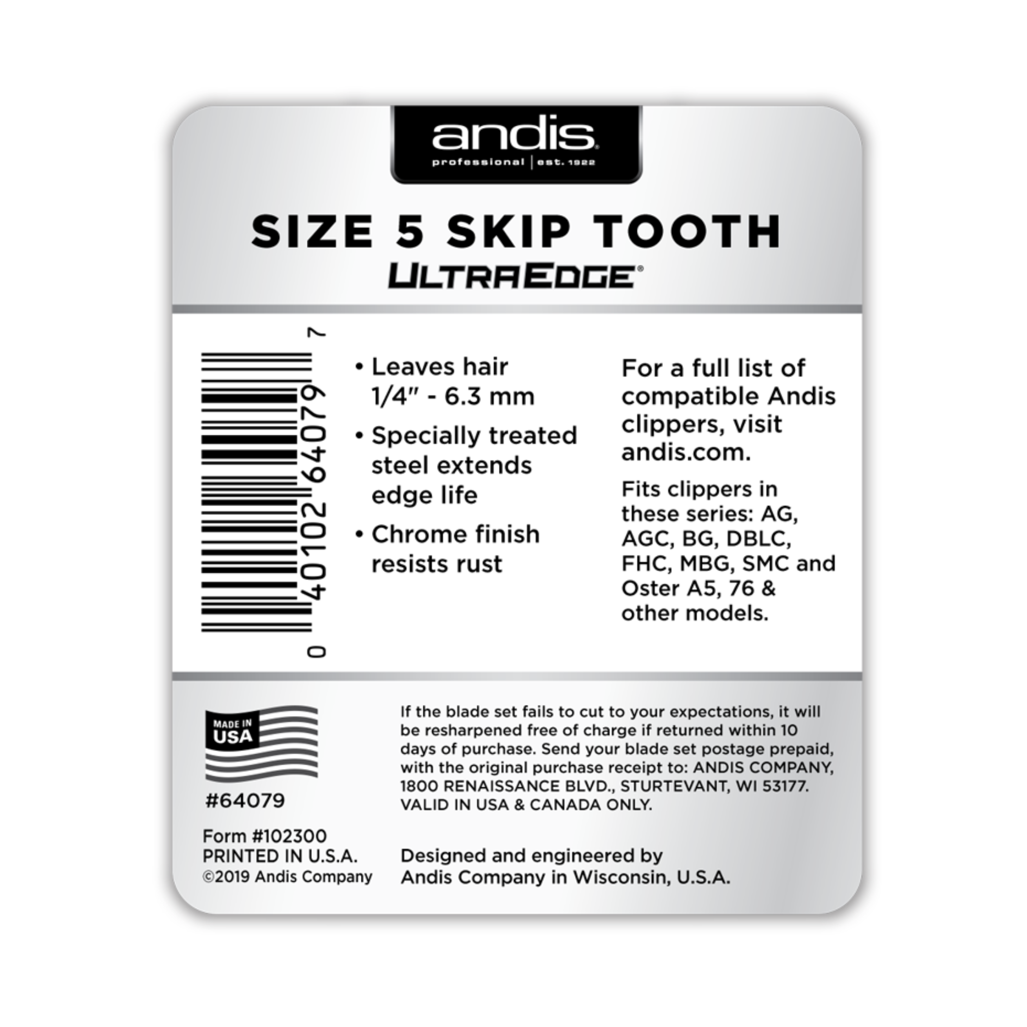 UltraEdge - Skip Tooth Blade Set (Size 5)