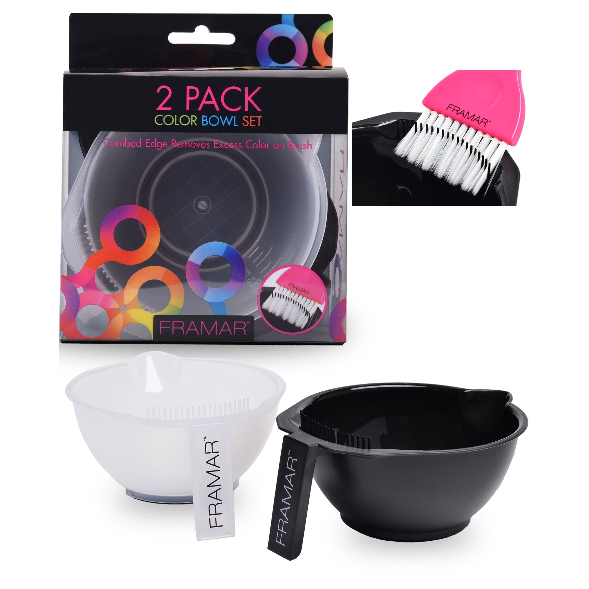 Coloring Bowls (Black and Clear)